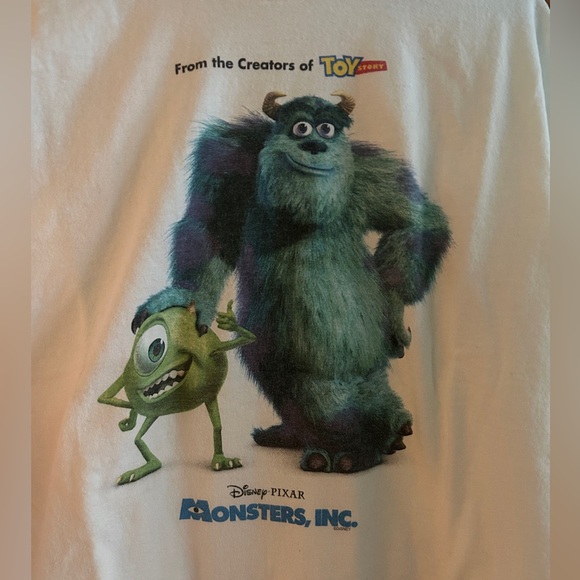 Disney Pixar Monster’s Inc Movie Release Long Sleeve Tee Vintage Sully Mike Rare - Picture 3 of 6